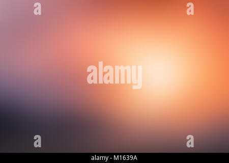 Abstrakte verschwommen Oberfläche. Weiche Hintergrundbild mit Farben der roten Sonnenaufgang. Stockfoto