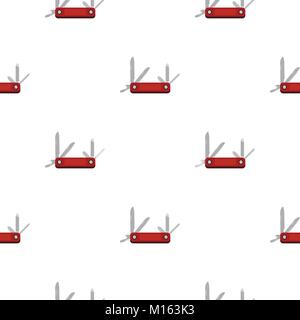 Multitool Messer Muster flach Stock Vektor