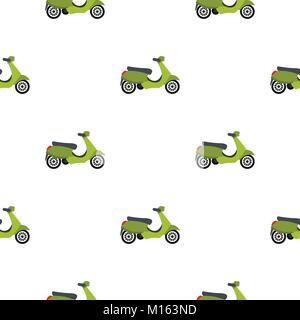 Scooter Muster flach Stock Vektor