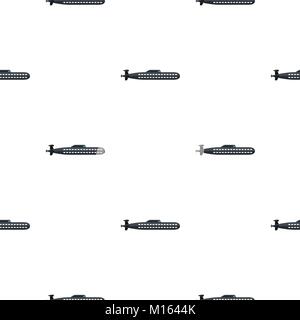 U-Boot-Muster flach Stock Vektor