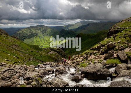 Stickle Ghyll; Langdale; Lake District, Großbritannien Stockfoto