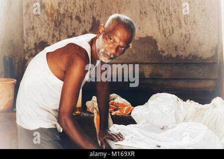 Wäscheservice ghats von Cochin, Indien Stockfoto