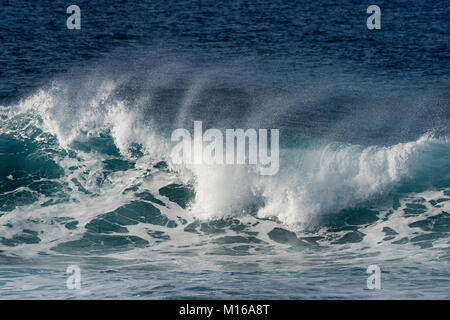 Surfen in den Pazifischen Ozean, Osterinsel, Valparaiso, Chile, Australien, Ozeanien Stockfoto