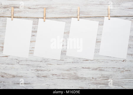 Bettwäsche für das Schreiben von Nachrichten Stockfoto