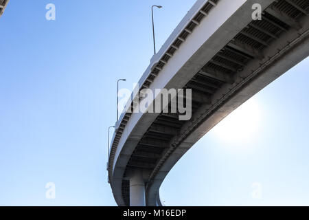 Erhöhten Schnellstraßen, Koto, Tokio, Japan Stockfoto