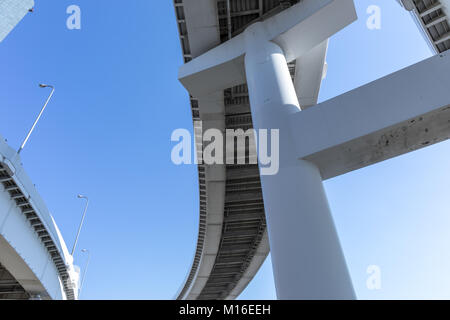 Erhöhten Schnellstraßen, Koto, Tokio, Japan Stockfoto