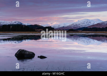 Der Schwarze Berg, Loch Tulla und Rannoch Moor Stockfoto