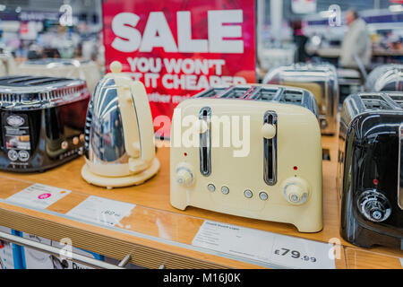 Interieur shop Mall store Currys pc-Welt solihull West Midlands England Großbritannien Stockfoto