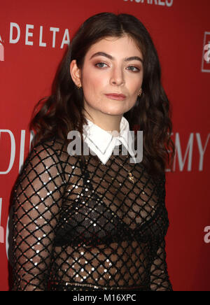 Januar 26, 2018 - New York City, New York, US-Sängerin LORDE besucht 2018 MusiCares Person des Jahres ehrt Fleetwood Mac gehalten in der Radio City Music Hall. (Bild: © Nancy Kaszerman über ZUMA Draht) Stockfoto