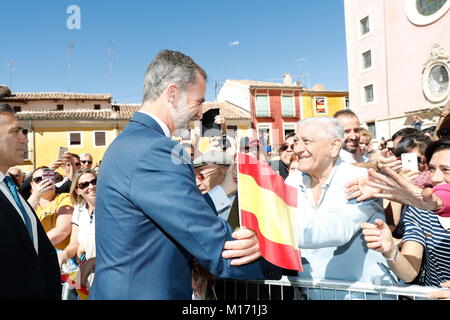 Madrid, Spanien. 13 Sep, 2018. König Felipe im Kultur nationale Auszeichnungen 2017 in Cuenca, Spanien September 13, 2017. Credit: Jimmy Olsen/Medien Punch *** Keine Spanien***/Alamy leben Nachrichten Stockfoto