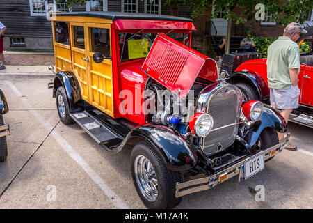 T-Modell Auto fotografiert in Amana Kolonien, Iowa Stockfoto