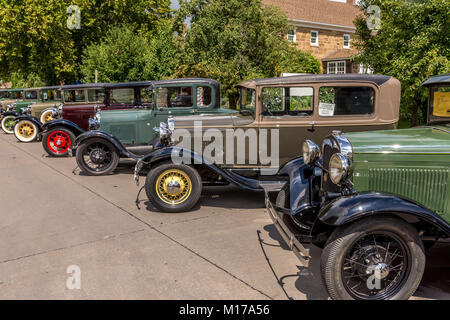 Wundervoll restauriert Modell T's fotografiert. Stockfoto
