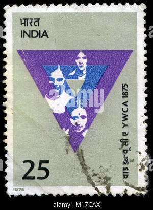 Poststempel Stempel aus Indien in den Hundertjahrfeiern - Organisationen Serie 1975 ausgestellt Stockfoto