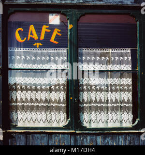 Altmodische französischen Café geschlossen Stockfoto