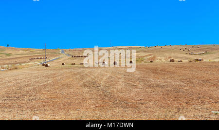 Wunderschöne Landschaft auf Sizilien Sommer Landschaft in Italien. Stockfoto