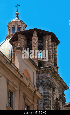 Alte Kirche San Giuseppe dei Teatini, Palermo, Sizilien, Italien. Stockfoto