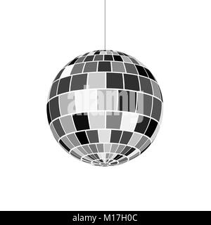 Disco ball-Symbol. Symbol Nachtleben der 70er Jahre. Retro Disco Party. Vector Illustration Stock Vektor