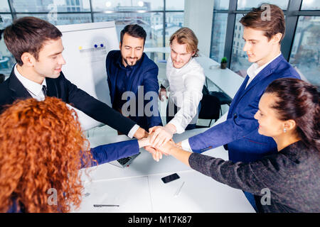 Menschen Teamwork Zusammenarbeit Beziehung Geschäftskonzept Stockfoto