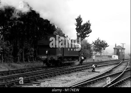 Dampfmaschine 4270 Wechselstrecke an der Toddington Station in Gloucestershire Stockfoto