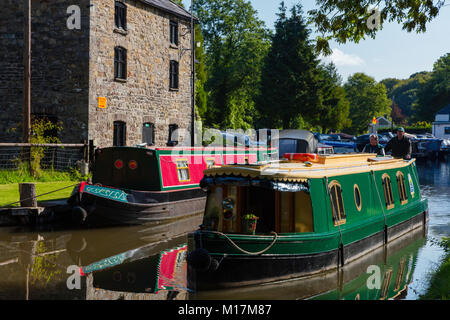 Govilon Wharf, Mon und Brecon Canal, Govilon, Abergavenny, Monmouthshire Stockfoto