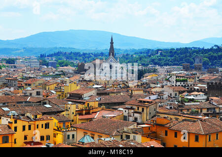 Basilika Santa Croce in Florenz, Italien Stockfoto