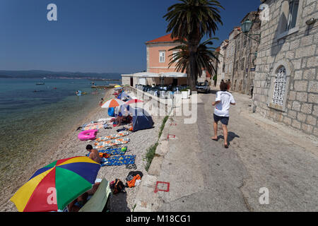 Strand in Opatija, Kroatien Stockfoto