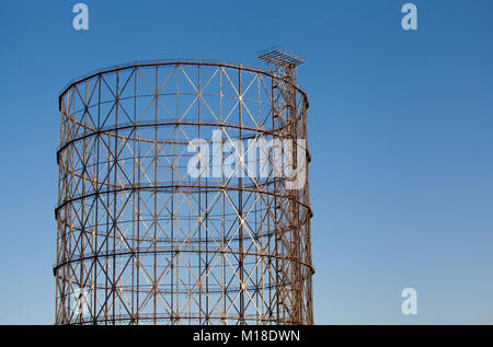 Archäologie der industriellen Architektur: alten Gasometer im Bezirk Ostiense (Rom, Italien) Stockfoto