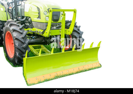 Foto des neuen Traktors, mit isolierten Hintergrund Stockfoto