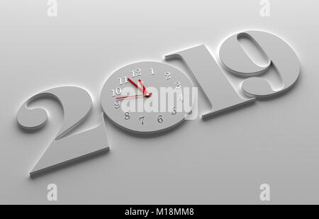 Neues Jahr 2019 Stockfoto