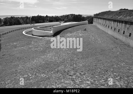 Eine alte Festung am Pensacola ursprünglich von den Spaniern errichtete dann durch die Amerikaner. Stockfoto