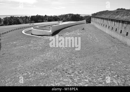 Eine alte Festung am Pensacola ursprünglich von den Spaniern errichtete dann durch die Amerikaner. Stockfoto