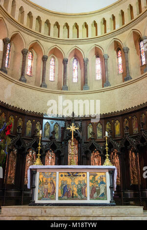 STONE Town, Sansibar - Jan 3, 2018: Der Innenraum der Kirche Christi Anglikanische Kathedrale, Stone Town, Sansibar Afrika, UNESCO Weltkulturerbe Stockfoto