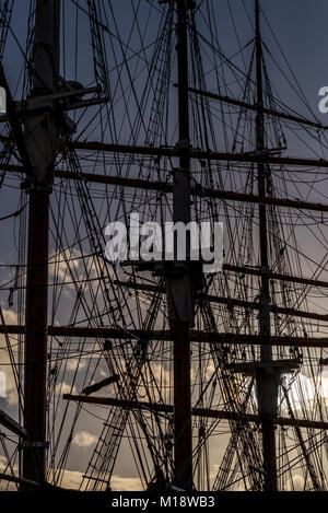 Die Kaskelot Tall Ship bei Millennium Square Landung, Bristol, UK günstig Stockfoto