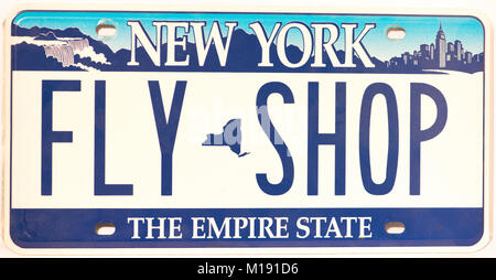 New York-Kfz-Kennzeichen; Kfz-Kennzeichen. New York NY “The Empire