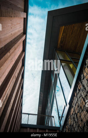 Der Einstiegschweller nationalen Landschaft Discovery Center, Northumberland Stockfoto