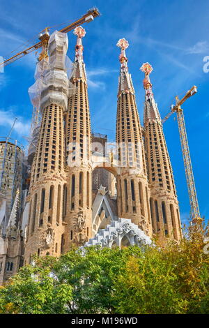 Kathedrale Sagrada Familia, Barcelona, Spanien Stockfoto