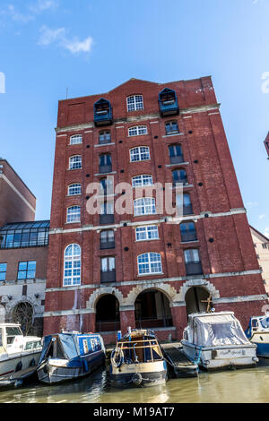Redcliffe zurück Landung, Bristol, UK. Stockfoto