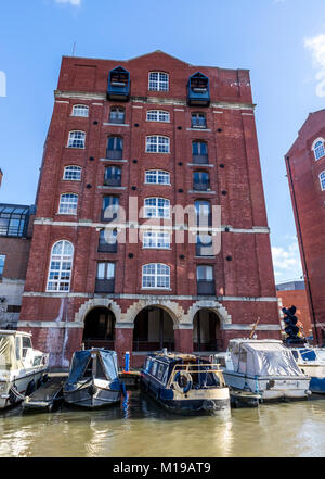 Redcliffe zurück Landung, Bristol, UK. Stockfoto