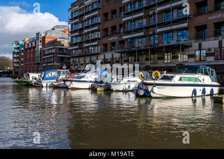 Redcliffe zurück Landung, Bristol, UK. Stockfoto