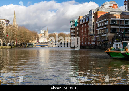 Redcliffe zurück Landung, Bristol, UK. Stockfoto