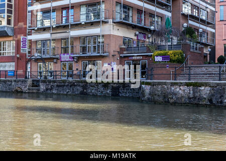 Redcliffe zurück Landung, Bristol, UK. Stockfoto
