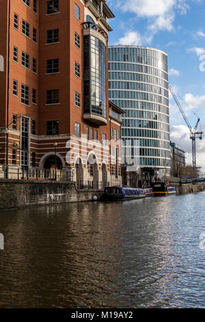 Das Auge bei Glas Wharf, Bristol, UK. Stockfoto