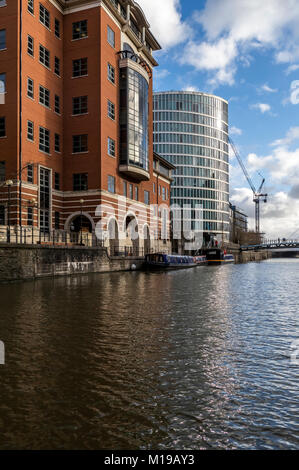 Das Auge bei Glas Wharf, Bristol, UK. Stockfoto