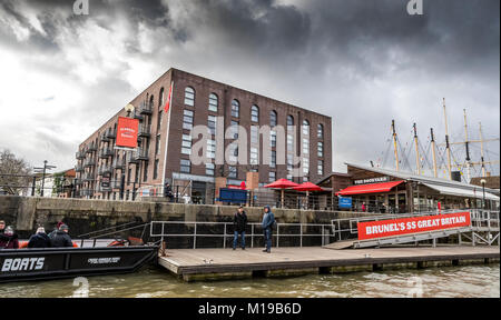 SS Great Britain Bootssteg, Bristol, UK. Stockfoto