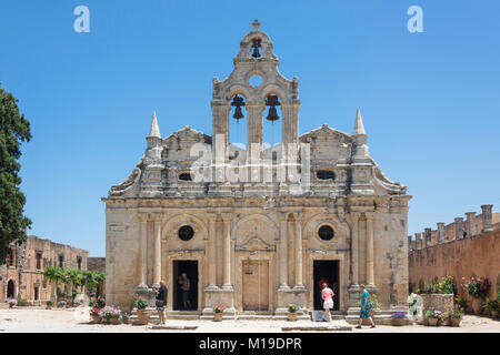 16. jahrhundert Heiliges Kloster Arkadi, in der Nähe von Rethymnon, Rethimnon, Kreta (Kriti), Griechenland Stockfoto