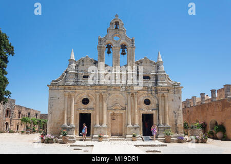 16. jahrhundert Heiliges Kloster Arkadi, in der Nähe von Rethymnon, Rethimnon, Kreta (Kriti), Griechenland Stockfoto