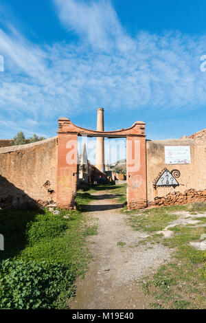 San Joaquin de Maro Zuckerfabrik zeitweise zwischen 1880 und 1930 in einem Gebiet namens Las Mercedes. Von Joaquín Pérez del Pulgar gegründet, Stockfoto