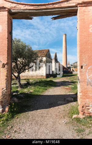 San Joaquin de Maro Zuckerfabrik zeitweise zwischen 1880 und 1930 in einem Gebiet namens Las Mercedes. Von Joaquín Pérez del Pulgar gegründet, Stockfoto