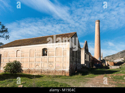 San Joaquin de Maro Zuckerfabrik zeitweise zwischen 1880 und 1930 in einem Gebiet namens Las Mercedes. Von Joaquín Pérez del Pulgar gegründet, Stockfoto