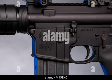 Smith und Wesson AR15 Gewehr Stockfoto